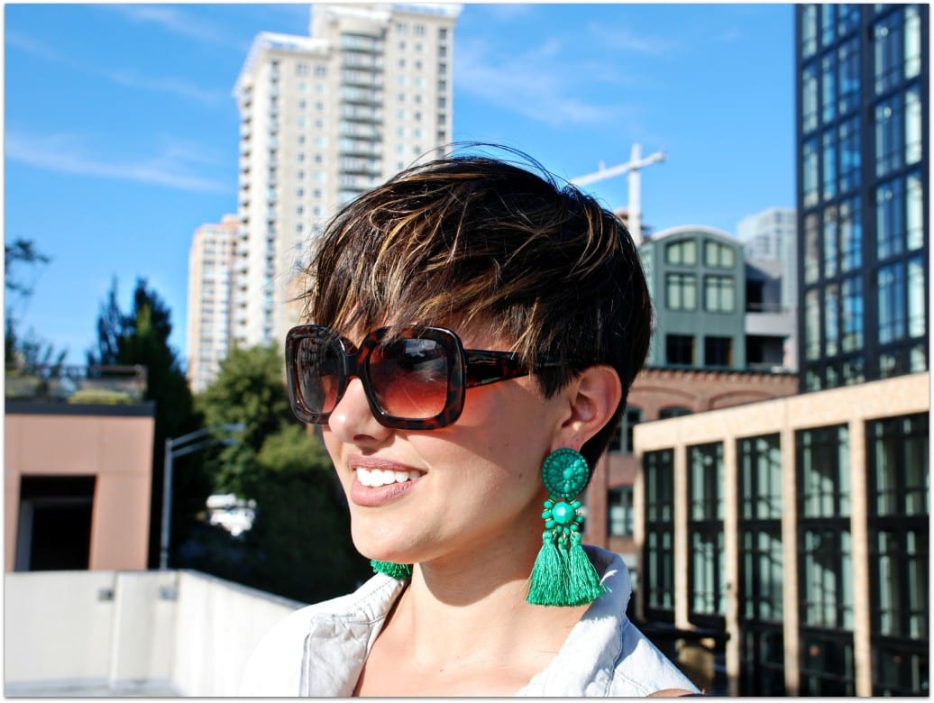 H&M fringe earrings