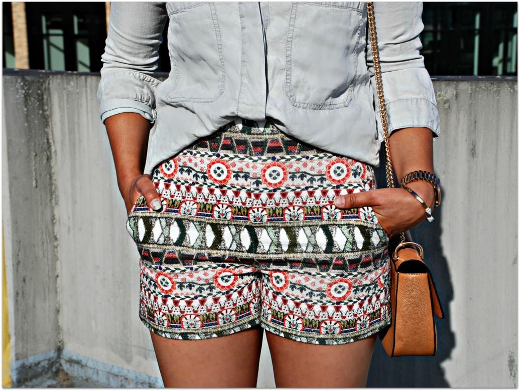 zara knit shorts for summer