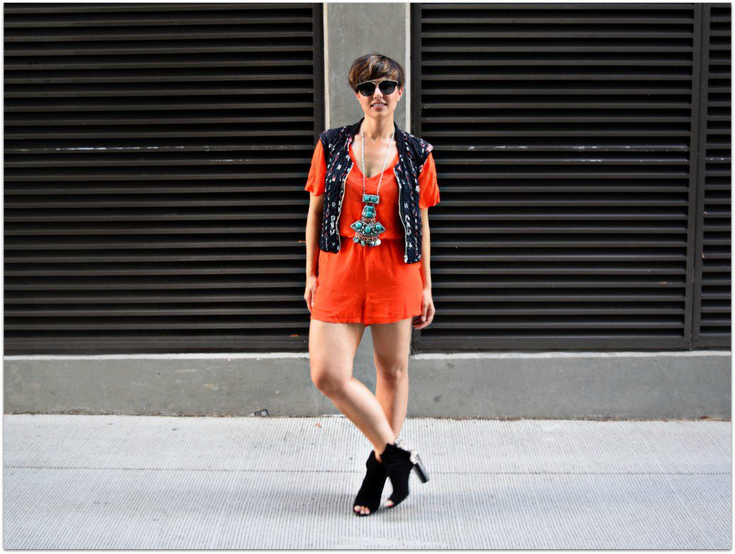 Seattle Fashion Blogger Orange 