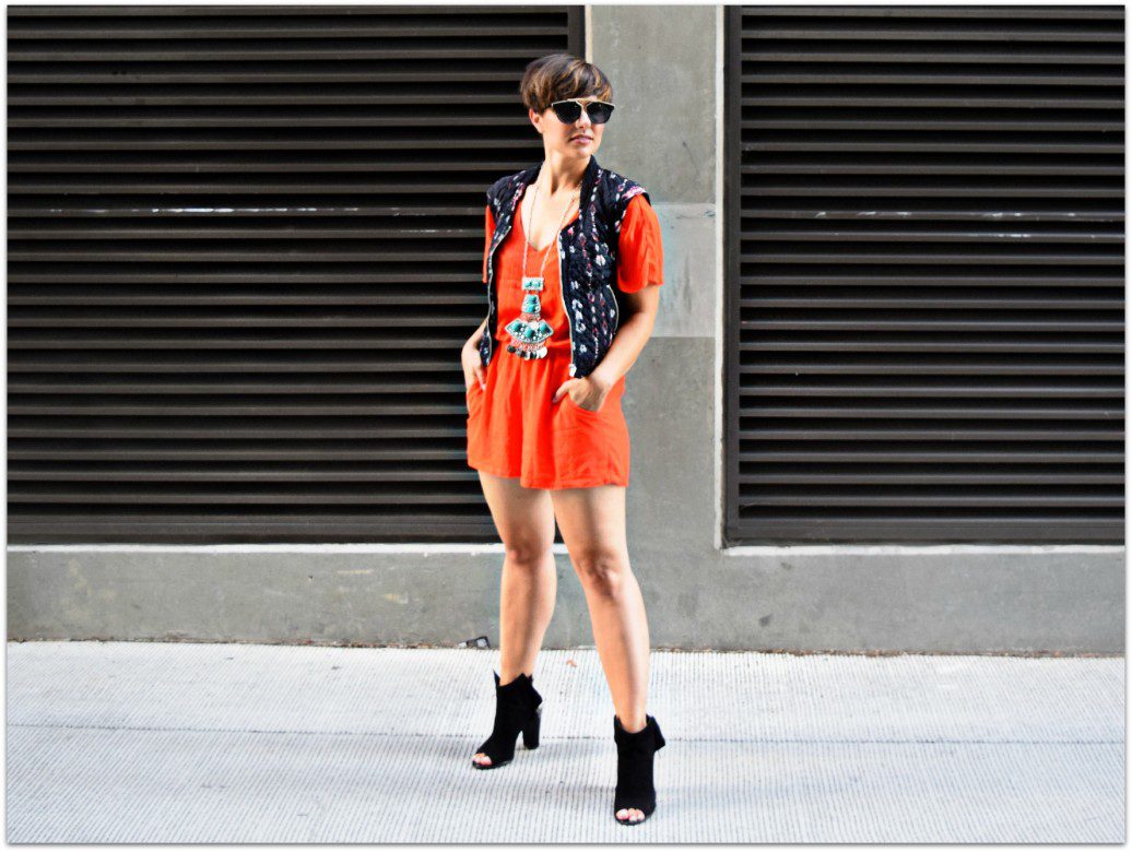 Seattle Fashion Blogger Orange 