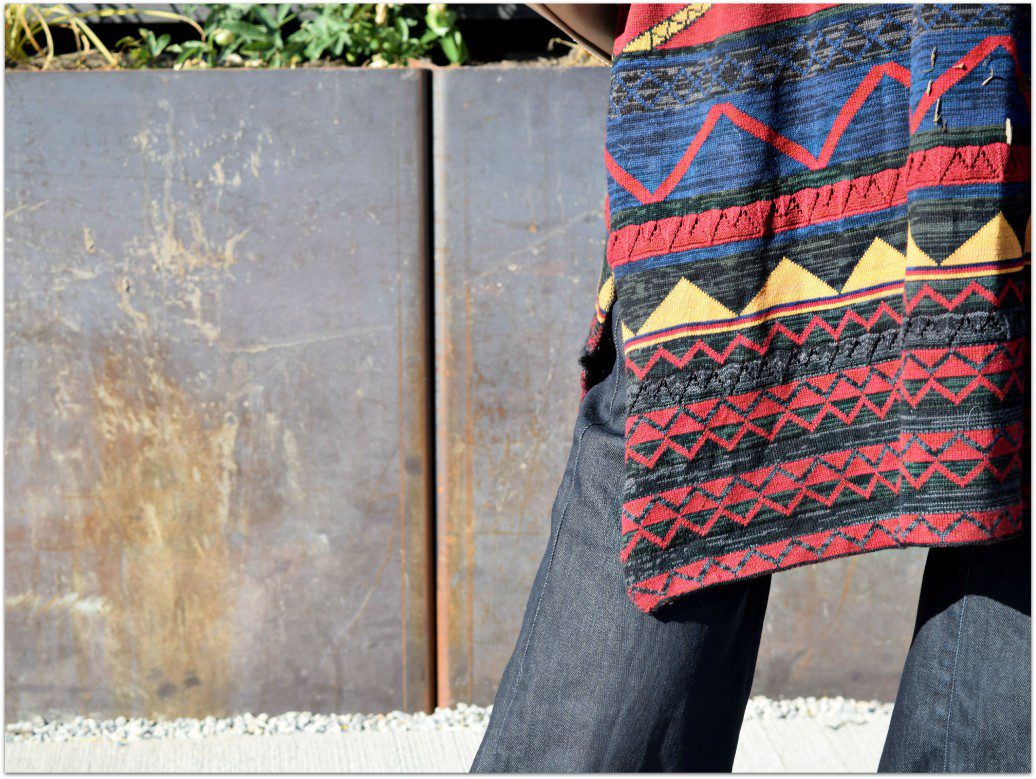 Zara Tribal Print Poncho