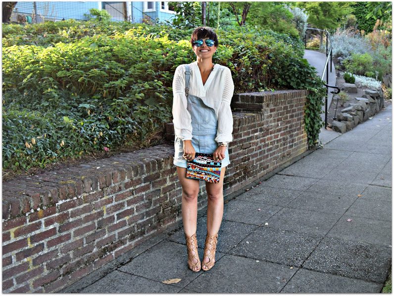 H&M Overall Shorts Seattle Blogger BloggerNotBillionaire