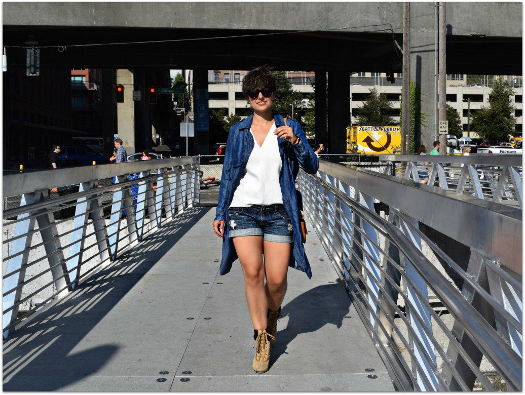 Denim Duster Trench Streetstyle