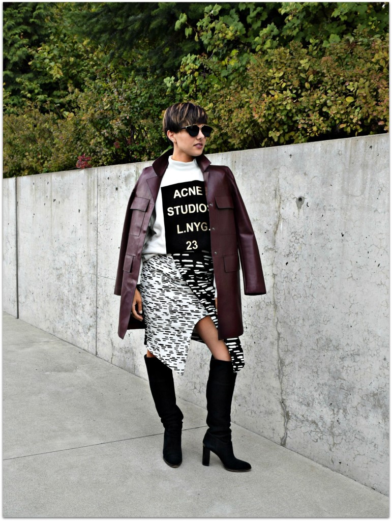 Zara Long Leather Coat-BloggerNotBillionaire